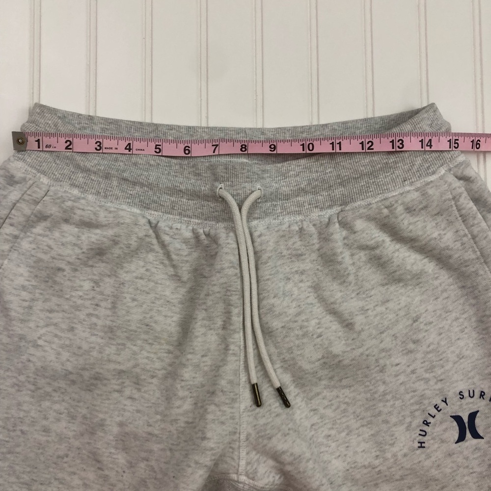 Hurley Men’s Midweight Gray Fleece Joggers - Picture 11 of 13